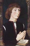 Hans Memling A Young Man at Prayer France oil painting artist